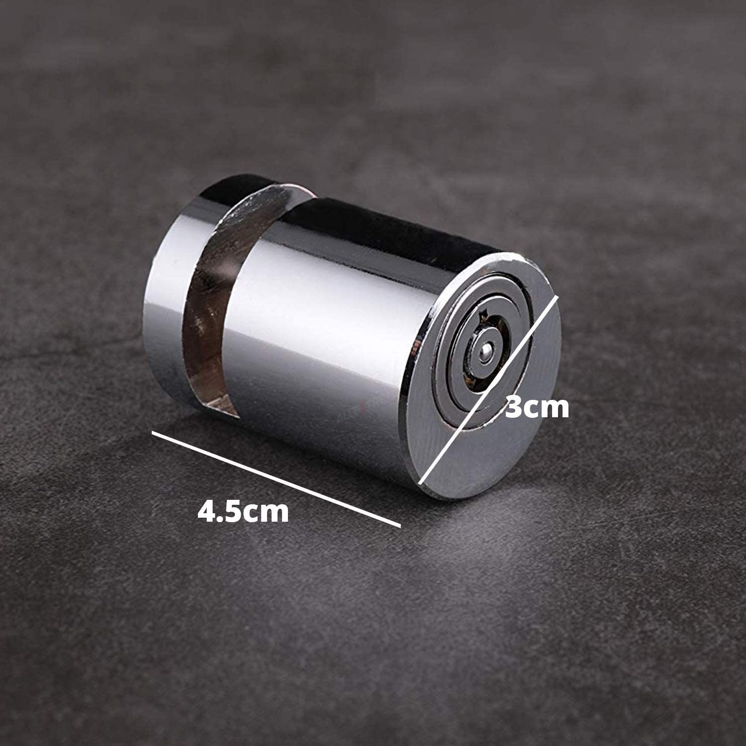 Anti Theft Heavy Duty Stainless Steel Wheel Disc Brake Lock for Bike/Motorcycle Security (Chrome Finish)