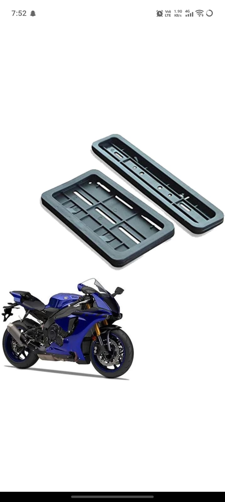 BIKE NUMBER PLATE FRAME