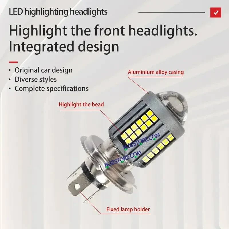 HJG H4 Lens New Model White Yellow LED