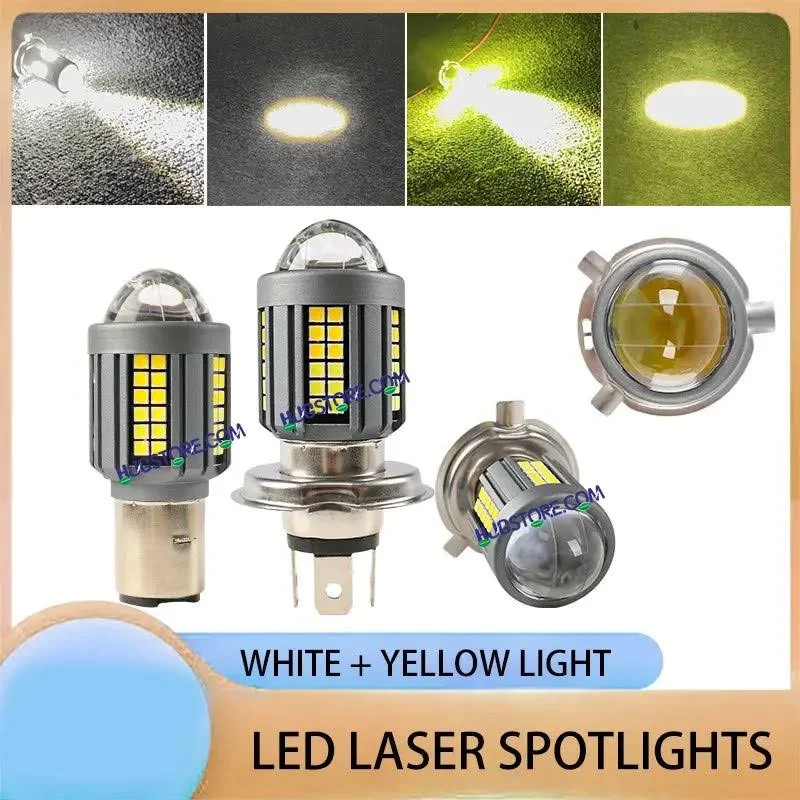 HJG H4 Lens New Model White Yellow LED