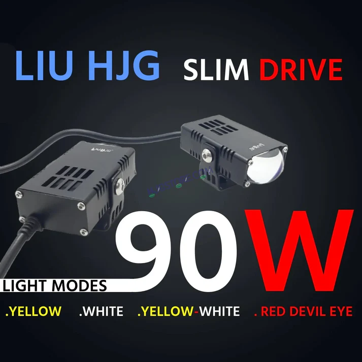 HJG Waymaker Fog Light Dual Colour Fog Light Mini Drive Yellow White & Red Devil Eye