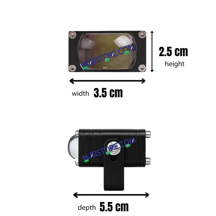 HJG Waymaker Fog Light Dual Colour Fog Light Mini Drive Yellow White & Red Devil Eye