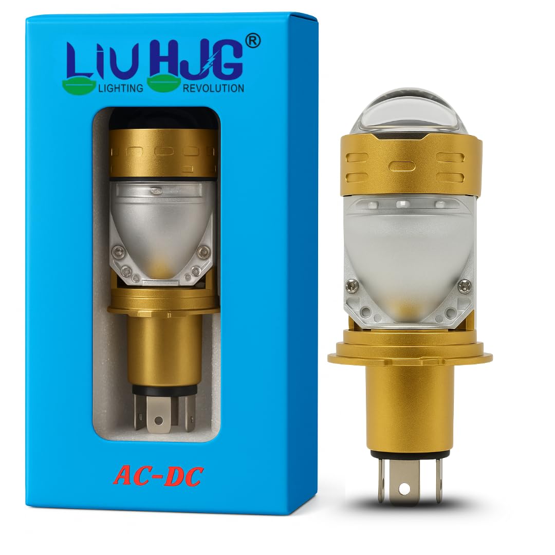 LIUHJG RTD Lens H4 New Model White Low Beam White High Beam Dual Projector LED