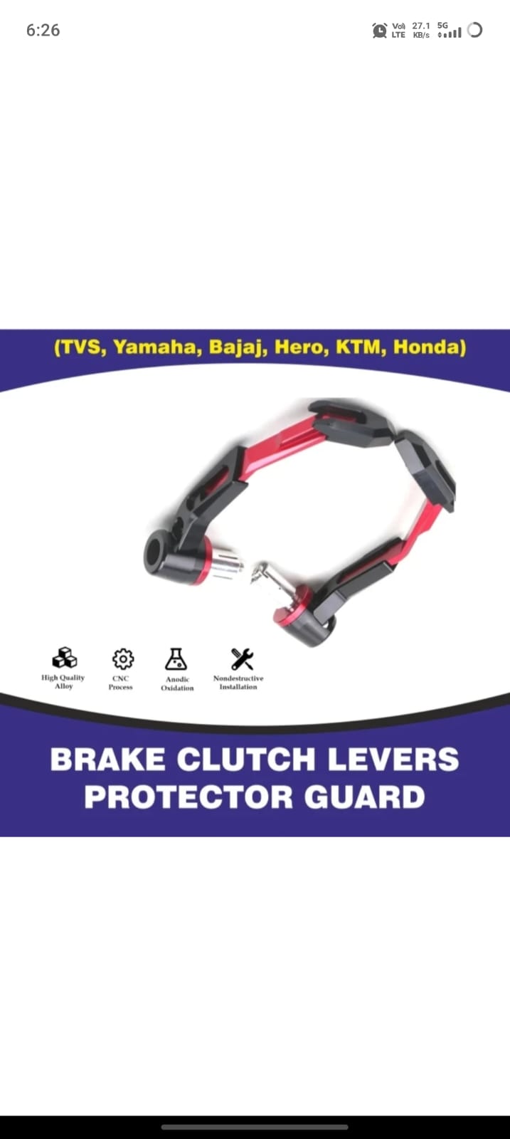 RAYANA BIKE HANDLE GUARD