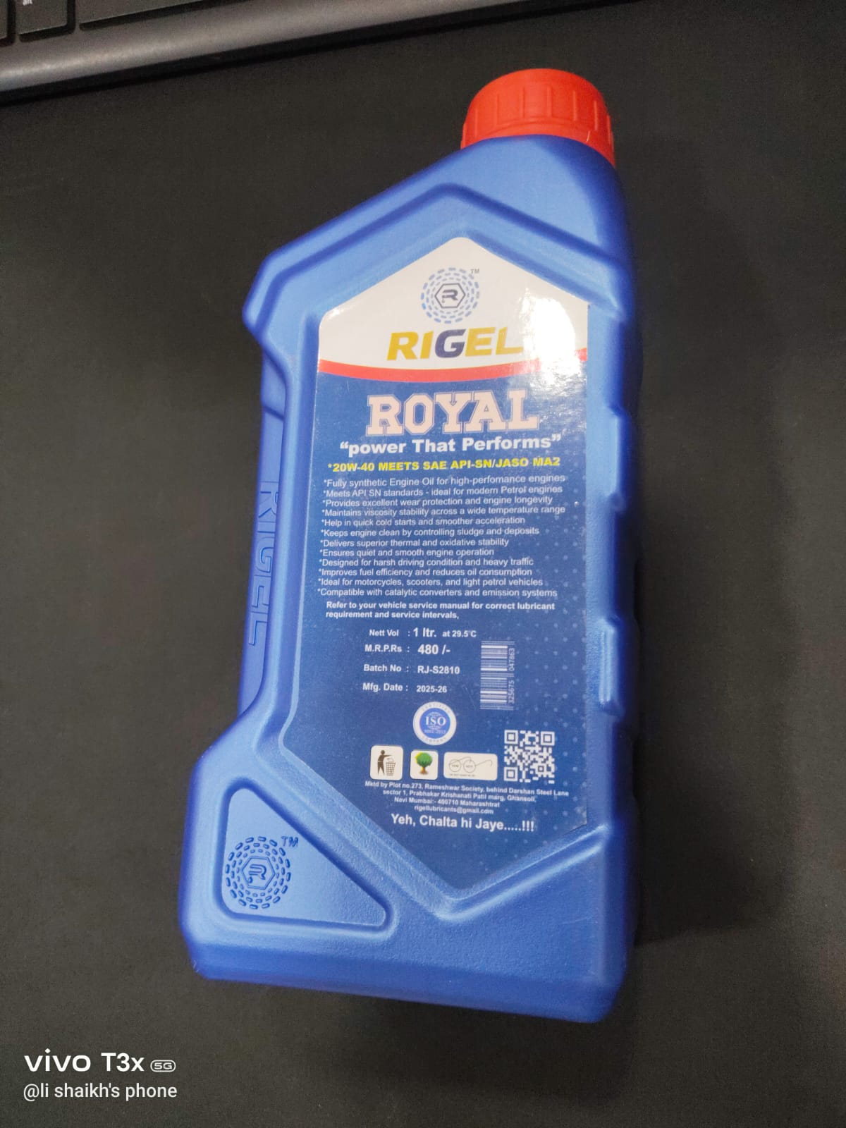 RIGEL ENGINE OIL